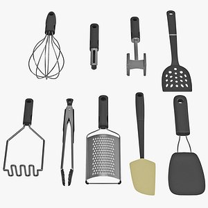 Kitchen Tools 3D Models Set 3