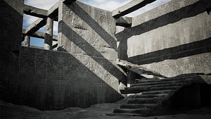 Modular Concrete Pack 10 Assets 3D
