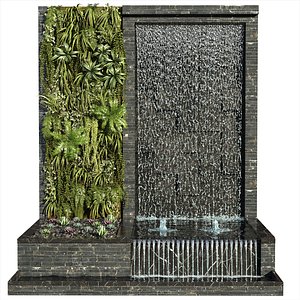 3D Water Ponds With Plants 2 model