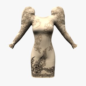 3D model Hot Couture Concept Bridal Dress