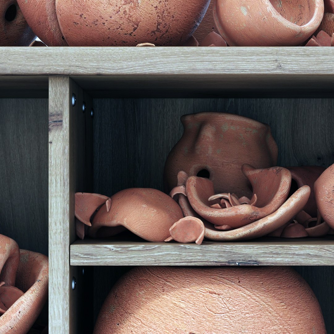 3D Dishes Clay Splinter Old N2 - TurboSquid 1794451
