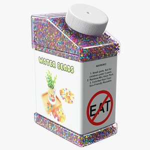 3D model Water Gel Beads Pack Big