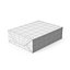 Colección de cajas de paquetes de contenedores blancos