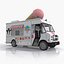 3d model of ice cream truck food