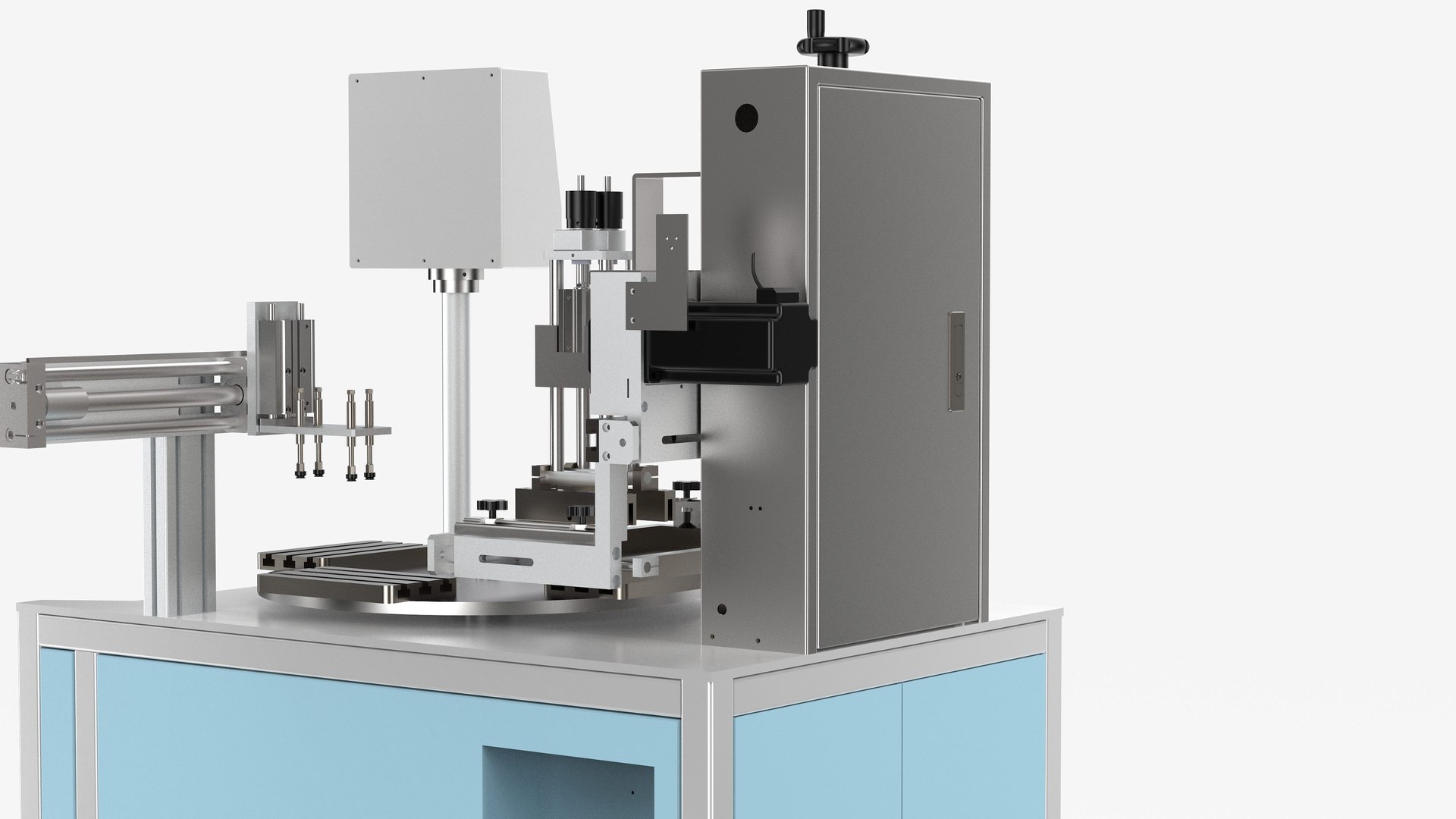 Free Automatic 4 Station Rotary Silk Screen Printing Machine 3D Model ...