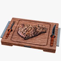Roast Steak On The Board PBR