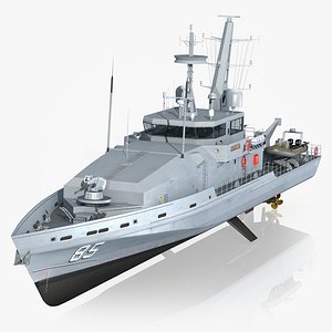 3D HMAS Bathurst P85 Royal Australian Navy Patrol Boat model