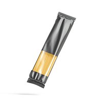 Black Spaghetti Pasta Pack - transparent vermicelli tube