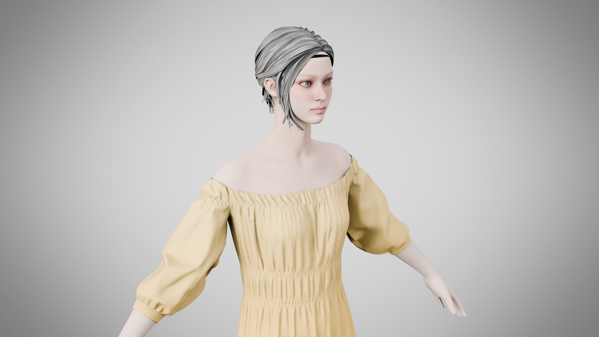 Dress 16 Caramel Model - TurboSquid 2459137