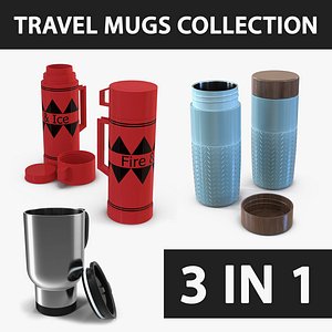 3D travel mugs
