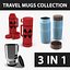 Colección de tazas de viaje