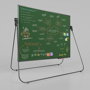 Customizable U-Stand Greenboard Rectangular Writing Board