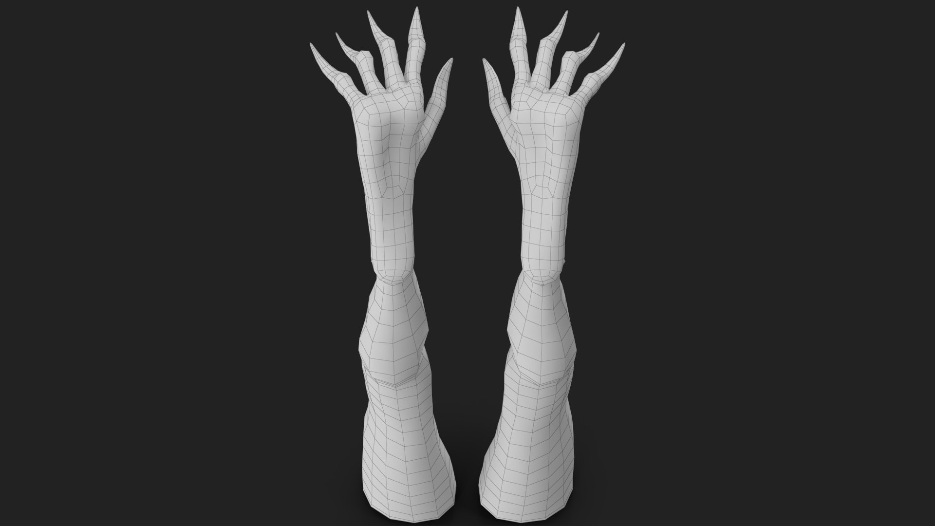 3D model Monster Legs https://p.turbosquid.com/ts-thumb/f6/8EphIR/Jc/wireframe_10/jpg/1685377446/1920x1080/fit_q87/22cb635ef40ba1abbab6233cbf4818cf64323fb1/wireframe_10.jpg
