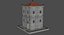 Ancient Tower Building 3D model