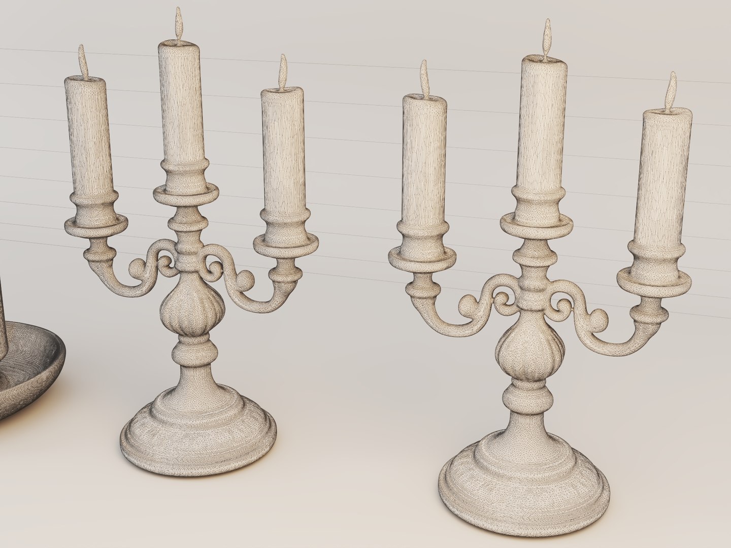 3D Candle And Candlestick Series 3D Model Kit - TurboSquid 2522463