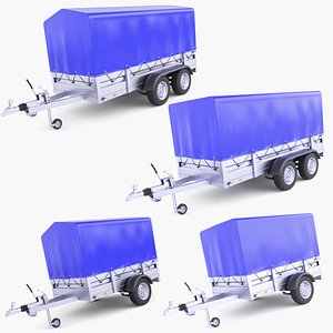 3D Cargo Trailers v7 model