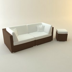 GARDEN COUCH LOUNGER