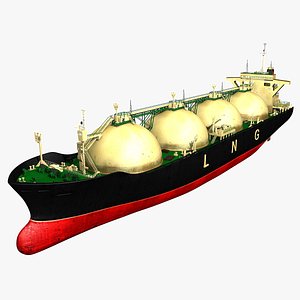 lng carrier ship 3d model