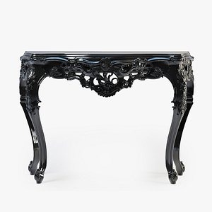 chelini console lacca nera 3d model
