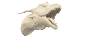 3D dragon head model
