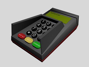 3d model creditcard terminal