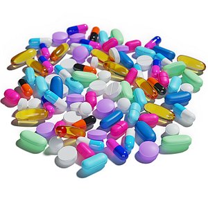 Pills set 3D