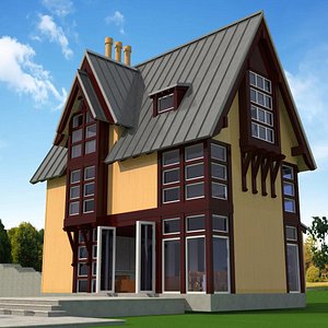 old house model