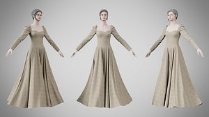 Dress 40 Pale Oyster model