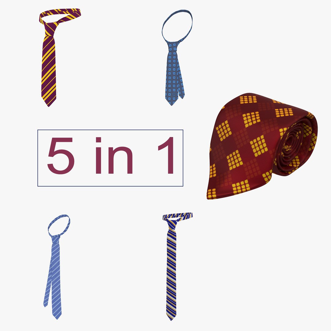 Ties 3D Models Collection 2 3D model preview