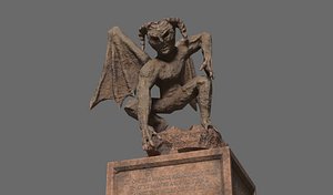 3D sculpture gargoyle