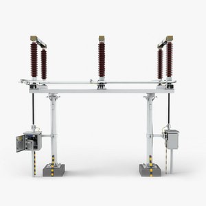 Substation double circuit isolation switch knife switch
