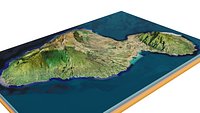 Maui island full terrain