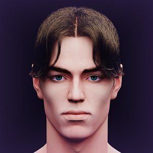 Nicolas realistic head 3D model