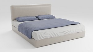 Comfortable bed in a modern style