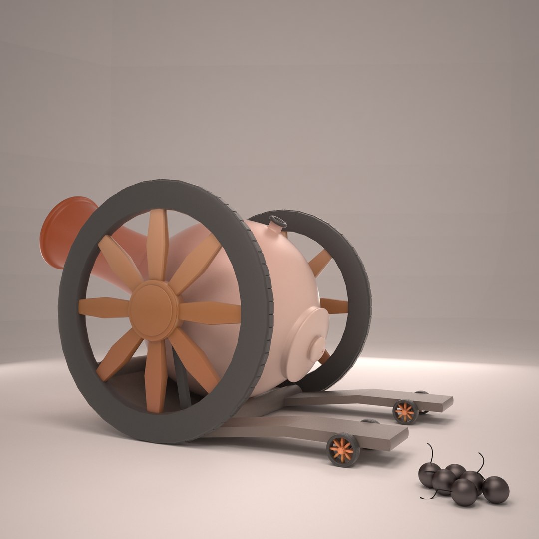 Cannon Wheel 3D - TurboSquid 1279083