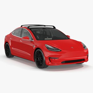 Tesla with Roof Rack