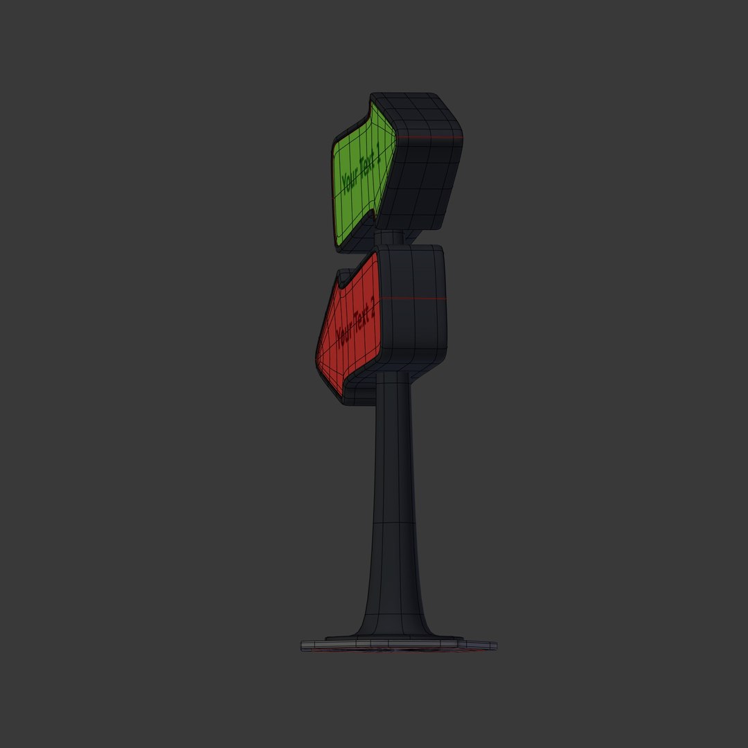 Directional Sign 3D - TurboSquid 1515964