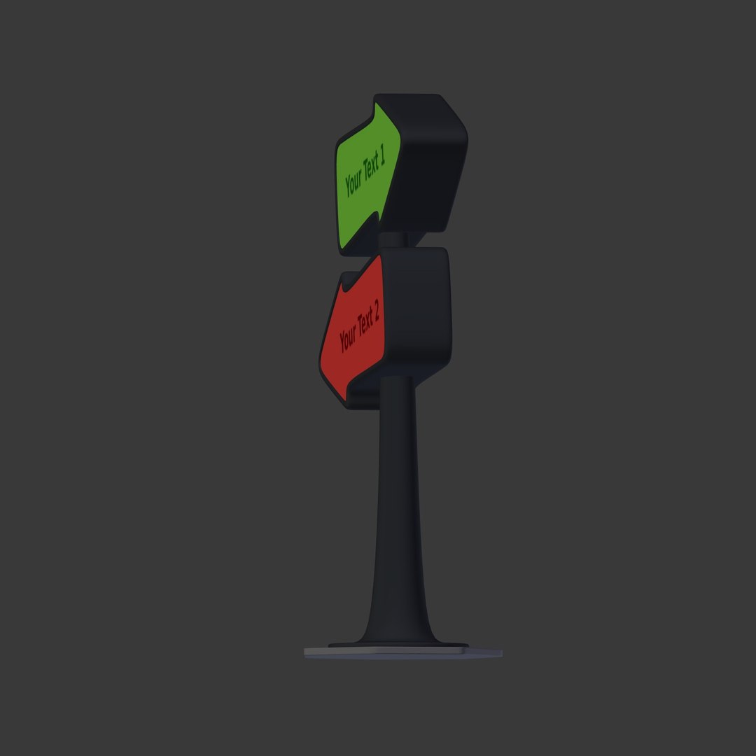 Directional Sign 3D - TurboSquid 1515964