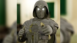Moon Knight 3D model - Rigged 3D model