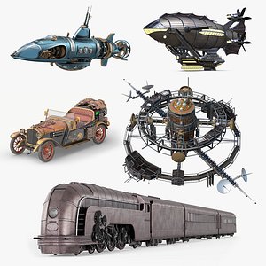 Steampunk Vehicle Collection 3