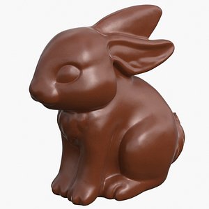 3D Chocolate Bunny v2 model