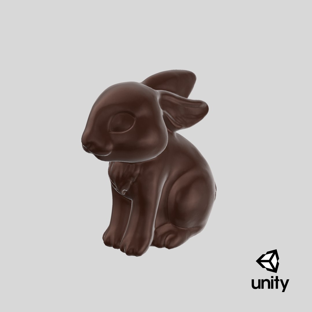 3D Chocolate Bunny V2 Model - TurboSquid 1853876