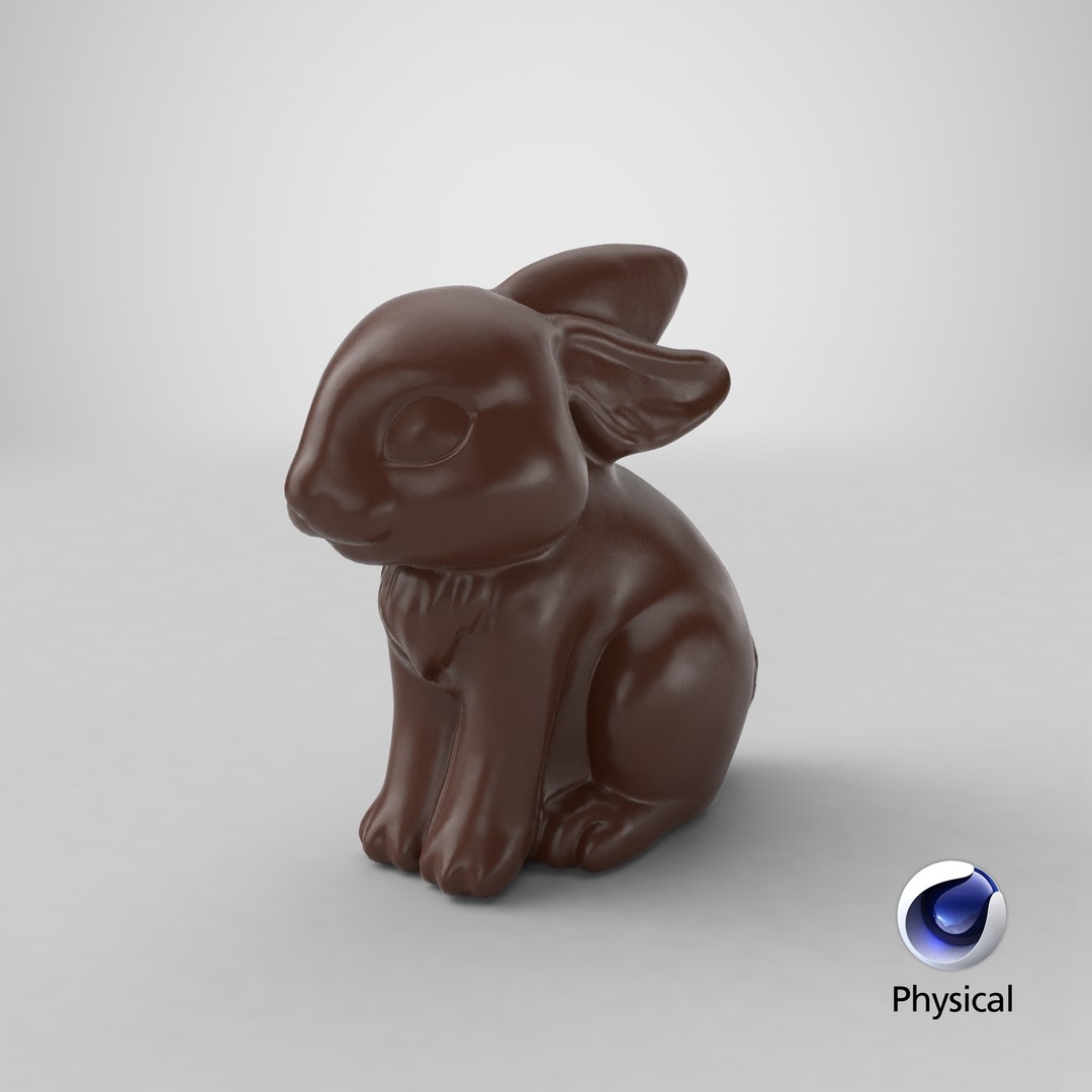 3D Chocolate Bunny V2 Model - TurboSquid 1853876