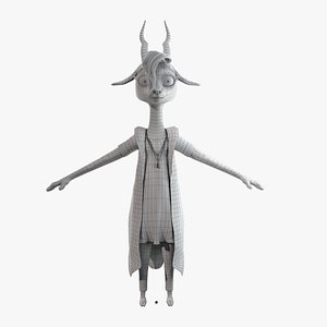 3D Cartoon Deer- base mesh