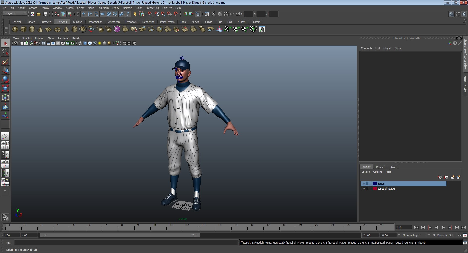 3D baseball player rigged generic model https://p.turbosquid.com/ts-thumb/f6/tXRgNg/D1bk1aMD/baseballplayerriggedmayamb3dmodel15/jpg/1495199292/1920x1080/fit_q87/770bd8e0d926129e36c691686f787606743a805e/baseballplayerriggedmayamb3dmodel15.jpg