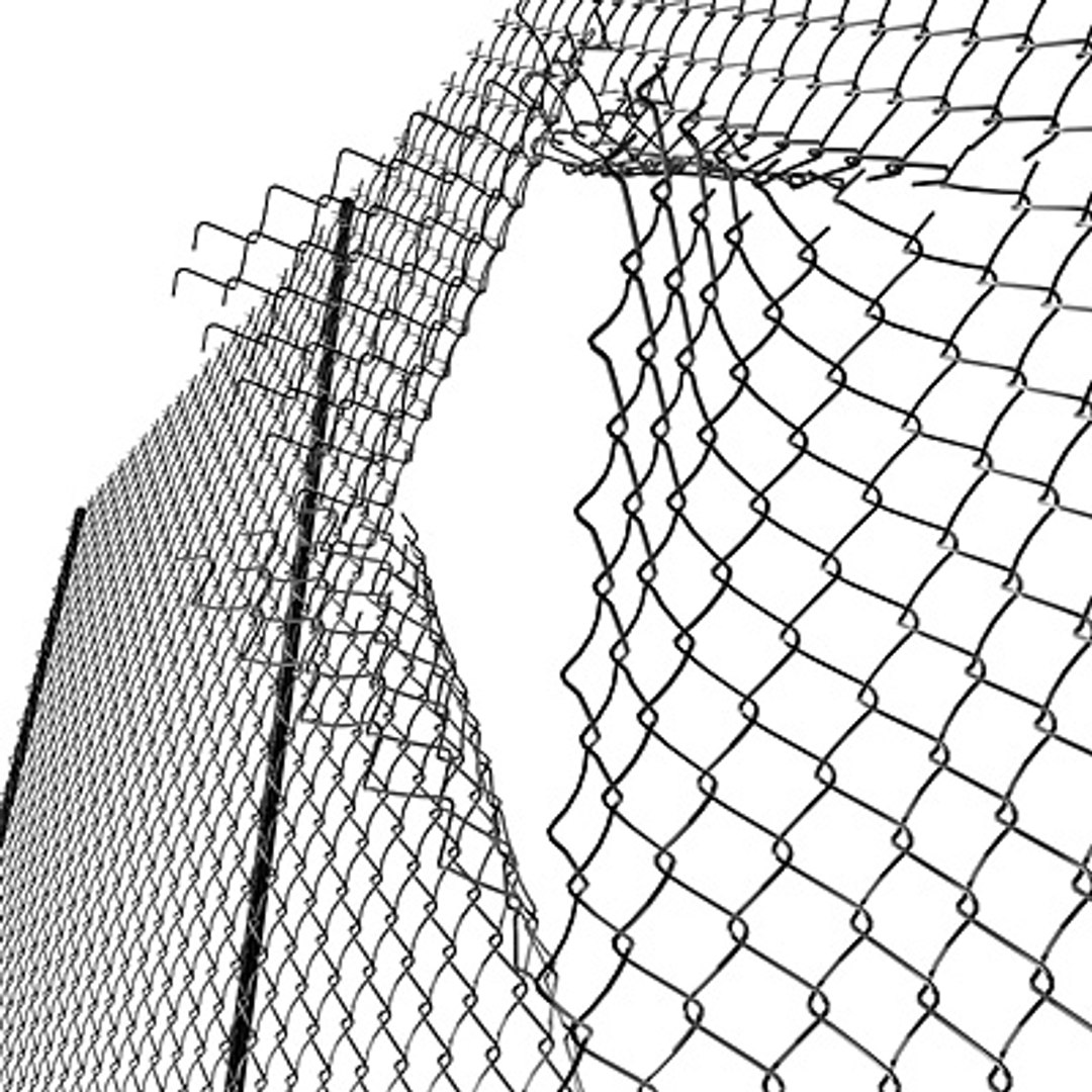 Modular Chainlink Fence Modules 3d C4d