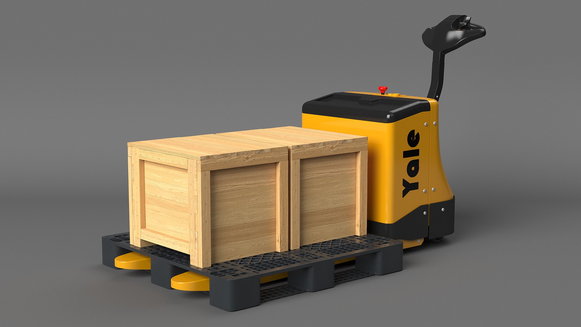 Yale Fully Powered Pallet Truck with Wooden Crates Rigged for Maya model https://p.turbosquid.com/ts-thumb/f6/xsm9uF/UZ/yalefullypoweredpallettruckwithwoodencratesriggedformaya3dmodel010/jpg/1699954776/1920x1080/fit_q87/a7b61956d5a67ded22d24bc3fb29618eadbb09ee/yalefullypoweredpallettruckwithwoodencratesriggedformaya3dmodel010.jpg