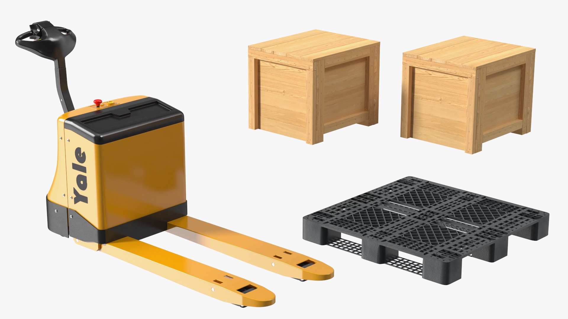 Yale Fully Powered Pallet Truck with Wooden Crates Rigged for Maya model https://p.turbosquid.com/ts-thumb/f6/xsm9uF/Ug/yalefullypoweredpallettruckwithwoodencratesriggedformaya3dmodel022/jpg/1699954834/1920x1080/fit_q87/fabefc33f3a10bdc3ac38fa174aeb3e9065e41a4/yalefullypoweredpallettruckwithwoodencratesriggedformaya3dmodel022.jpg