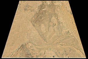 Mecca Red Sea n22 e42 topography Saudi Arabian 3D model