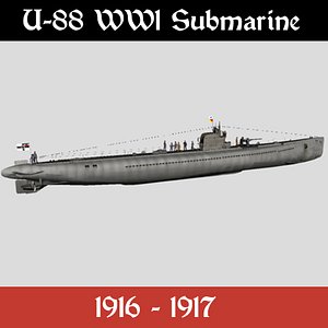 U-88 WW1 submarine